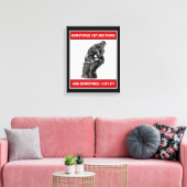 Soms zit ik en denk ik en soms zit ik gewoon canvas afdruk (Insitu (Woonkamer))