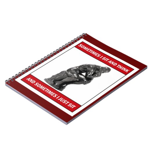 Soms zit ik en denk ik en soms zit ik gewoon notitieboek (Linkerzijde)