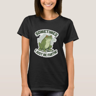 Soms zit ik gewoon te scheten T-shirt Kikker Grapp