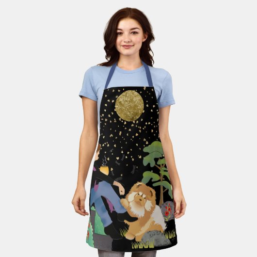 SOMS ZITTEN IK EN DENKEN DAT Chow Apron groomt Schort (Gedragen)