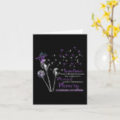 Soms zul je nooit Alzheimer Awareness kennen Kaart (Gele Bloem)