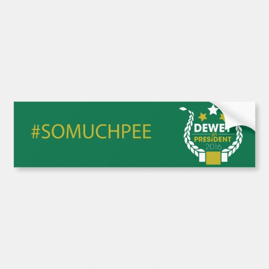#somuchpee bumper sticker (Voorkant)
