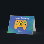 Son 8 Year Old Birthday Gamer Controller Kaart<br><div class="desc">Welk ding doet je zoon graag dat het hem echt gelukkig maakt? Als je zegt dat je videospelletjes speelt dan zie je de beste kaart die je kunt geven voor een gamer als hij. Hij zal enthousiast zijn als hij de spelcontroller op de cover ziet.</div>