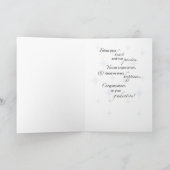 Son Afstuderen Star Gefeliciteerd, Blue en Blac Kaart (Binnen)