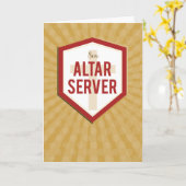 Son Altar Server Gefeliciteerd Starburst Kaart (Gele Bloem)