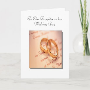 Son and Daughter's Wedding Day Card Kaart