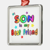 Son Best Friend Metalen Ornament (Links)
