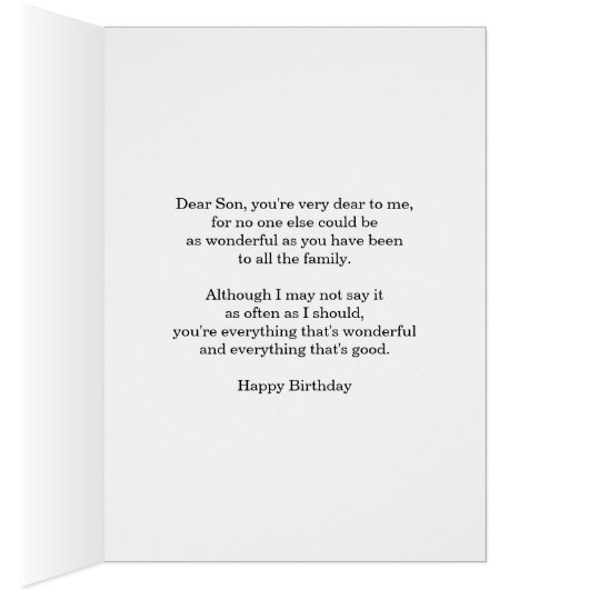 Son Birthday Abstract Mandala Design (Binnen (Rechts))