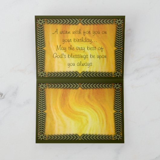 Son Birthday Card Kaart (Binnen)