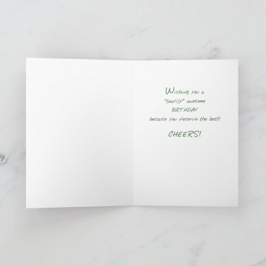 Son Birthday Frogs Toasting met bier Kaart (Binnen)