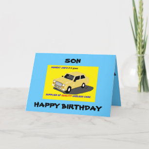 SON BIRTHDAY FUNNY KAART
