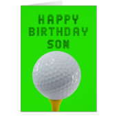 Son Birthday Golf (Voorkant)