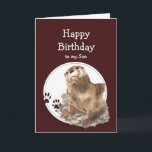 Son Birthday Otter Funny Animal Custom Text Kaart<br><div class="desc">Fijne verjaardag Zoon van degene van wie ik hou als geen "otter" Humoureuze en leuke Birthday-kaart voor de zoon die je liefhebt en die van dieren en/of otters houdt. Cute Waterverf Otter Animal,  Wildlife,  Natuur</div>