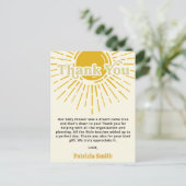 Son Boho Boy Baby shower Dank u Briefkaart (Staand voorkant)
