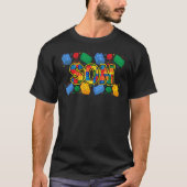Son Brick Builder Boy Master Builder Blocks Build T-shirt (Voorkant)