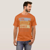 Son Brother Gamer Legend Gaming Gifts For Boys Fun T-shirt (Voorkant volledig)