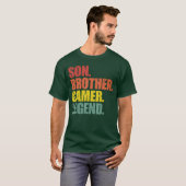 Son Brother Gamer Legend girl T-shirt (Voorkant volledig)