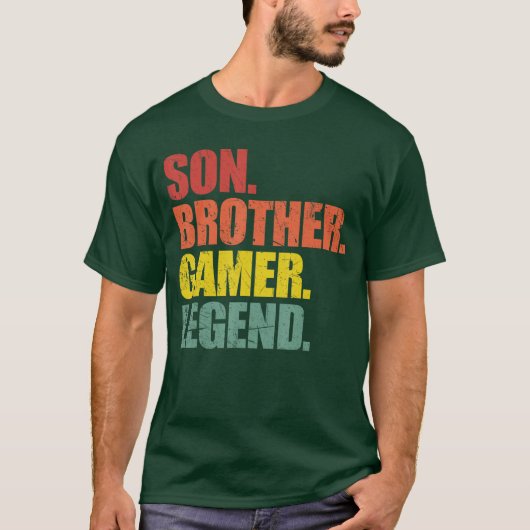Son Brother Gamer Legend girl T-shirt (Voorkant)