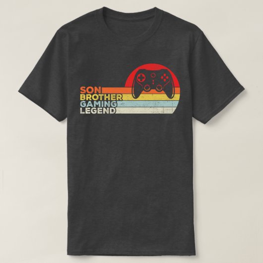 Son Brother Gaming Grappig Gaming Quote Retro Gift T-shirt (Design voorkant)