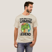 Son Brother Gaming Legend Retro-videogame T-shirt (Voorkant volledig)