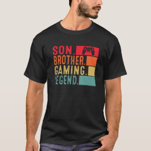 Son Brother Gaming Legend Video Gamer voor jongens T-shirt