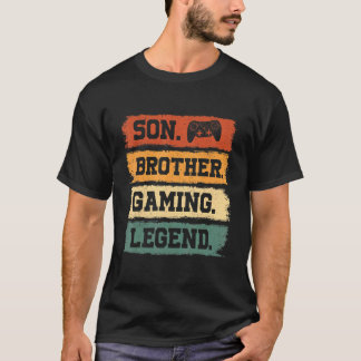 Son Brother Gaming Legend Video Gamer voor jongens T-shirt