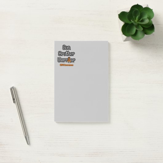 Son Brother Warrior...CRPS Post-it® Notes (Kantoor)