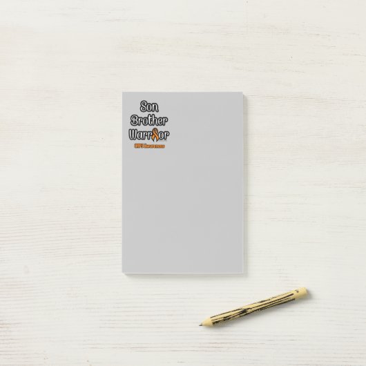 Son Brother Warrior...CRPS Post-it® Notes (Op bureau)