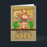 Son Cowboy Verjaardag Kaart - Rootin' Tootin' Birt<br><div class="desc">Son Cowboy Verjaardag Kaart - Rootin' Tootin' Verjaardag</div>