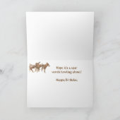 Son Cute Wolf Pups Birthday Card Kaart (Binnen)