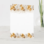 Son Daughter In Law Bruiloft Jubileum Ballonnen Kaart (Achterkant)