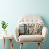 Son & Daughter Personalized Throw Pillow Gift Kussen (Stoel)