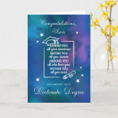 Son Doctorate PhD Afstuderen Gefeliciteerd Quote Kaart (Gele Bloem)