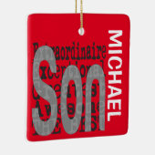 Son Extraordinaire CUSTOM Keramisch Ornament (Rechts)