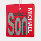 Son Extraordinaire CUSTOM Keramisch Ornament (Links)