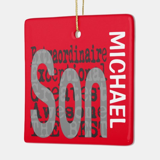 Son Extraordinaire CUSTOM Keramisch Ornament (Links)