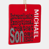 Son Extraordinaire CUSTOM Keramisch Ornament (Rechts)