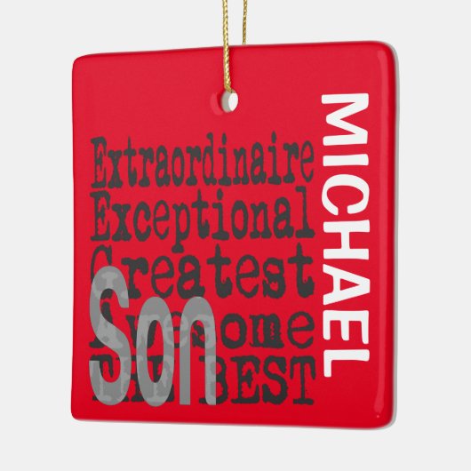 Son Extraordinaire CUSTOM Keramisch Ornament (Links)