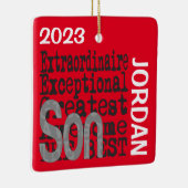 Son Extraordinaire CUSTOM Keramisch Ornament (Rechts)