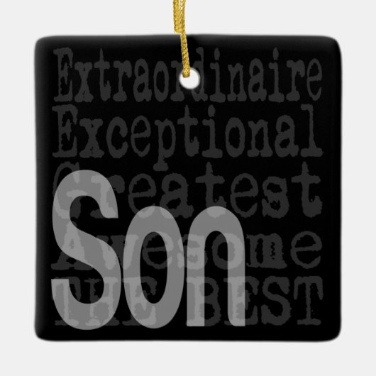 Son Extraordinaire Keramisch Ornament (Voorkant)