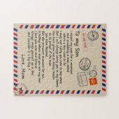 Son Gift | Brief aan mijn zoontje van mam Legpuzzel (Horizontaal)