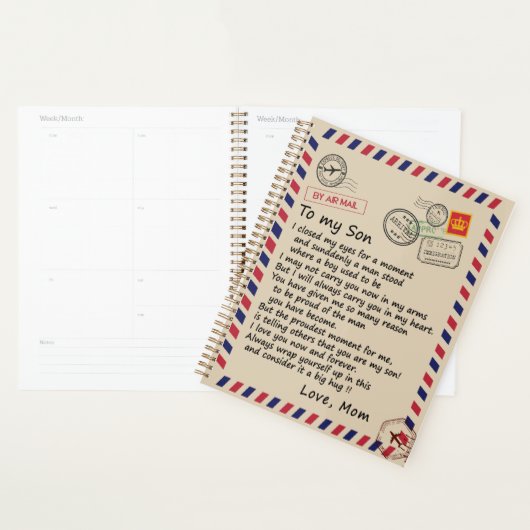 Son Gift | Brief aan mijn zoontje van mam Planner (Display)