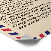 Son Gift | Brief aan mijn zoontje van mam Poster (Hoek)