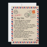 Son Gift | Brief aan mijn zoontje van mama Kaart<br><div class="desc">Son Gift | Aan mijn zoon zet je hier altijd in en beschouw het als een grote zelfzuchtige liefde van mama</div>