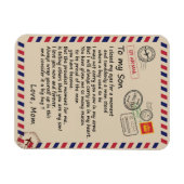 Son Gift | Brief aan mijn zoontje van mama Magneet (Horizontaal)