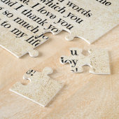 Son Gift | Hartelijk dank voor uw bijdrage aan mij Legpuzzel (Zijkant)