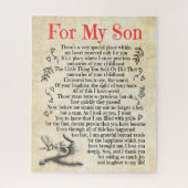 Son Gift | Hartelijk dank voor uw bijdrage aan mij Legpuzzel (Verticaal)