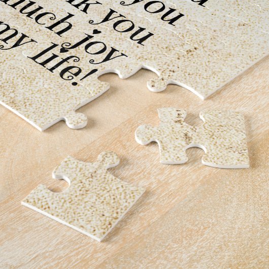 Son Gift | Hartelijk dank voor uw bijdrage aan mij Legpuzzel (Zijkant)