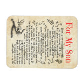 Son Gift | Hartelijk dank voor uw bijdrage aan mij Magneet (Horizontaal)