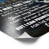 Son Gifts | Brief aan mijn zoontje van papa Foto Afdruk (Hoek)